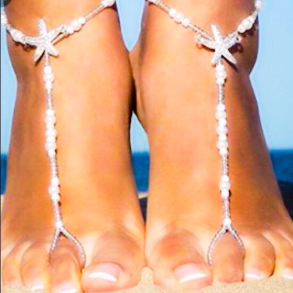 Boho 2 PC Starfish Foot Jewelry Anklet - Picture 8 of 8
